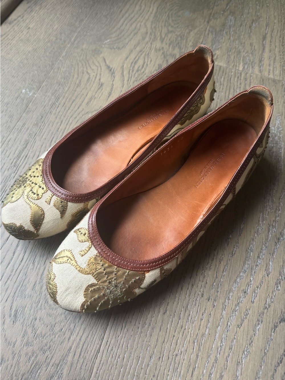 Vintage Archival Dries Van Noten Brocade Floral Flats- size 9 🖤🌲 - Picture 11 of 11